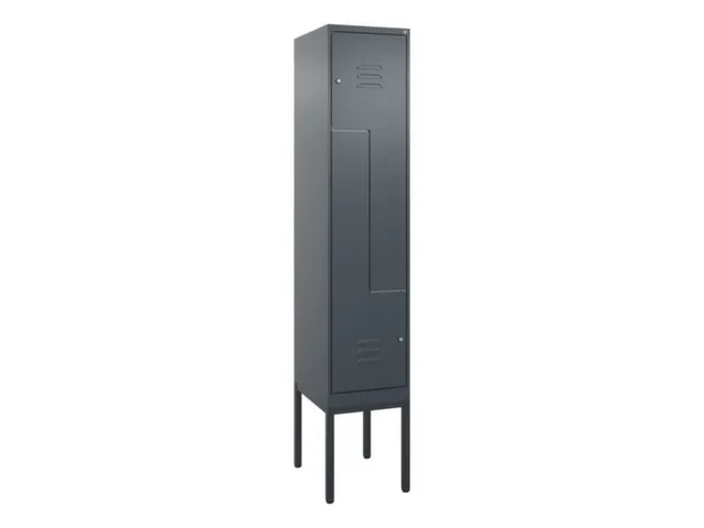 Z-garderobekast,HxBxD 2120x400x500mm,vak B 200/400mm,cil.-slot