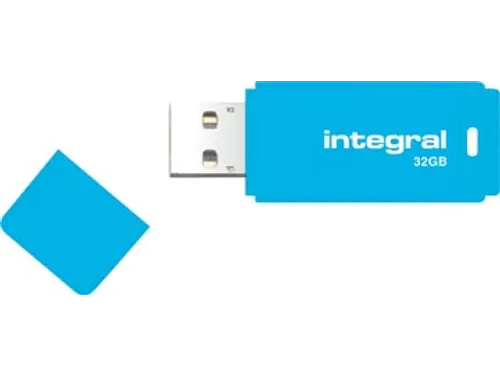 Neon USB 2.0 stick, 32 GB, blauw