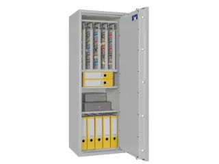 sleutelkluis,HxBxD 1400x500x420mm,400haak,legborden,romp RAL7035 - 5