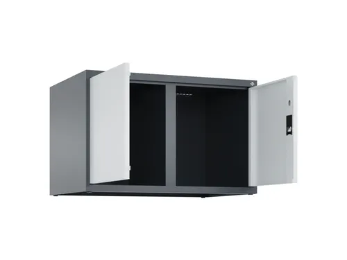 opzetkast,v. locker,2vak.,vak B 400mm,HxBxD 500x800x500mm,vleugeldeur