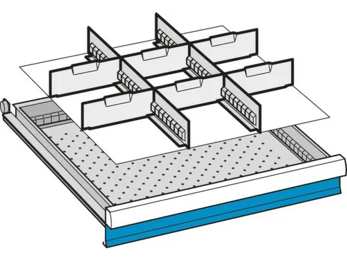 Lade-Indelingsset,2Xsleufwand/6Xscheidingsplaat