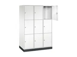 grootvolume-lockersysteem,HxBxD 1950x1220x600mm,3x3vakken,cil.-slot