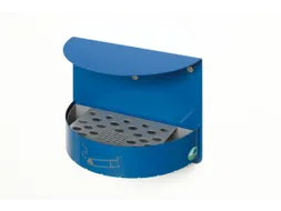 Wandasbak 1.5 liter 230x300x150mm Gentiaanblauw Slot Staal