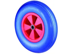 Wiel 200kg 400x100mm Pu Banden Kunststof Blauwe Velg Lijn Profiel
