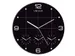 Wandklok Unilux On Time Ø30,5cm zwart/wit tijdzone cijfers