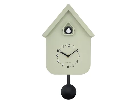 Horloge murale NeXtime Twitter 21,5x41,5 cm vert olive