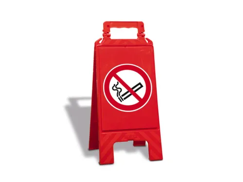 Verbodsbord,Verboden Te Roken,Vloeropsteller,Kunststof,Rood
