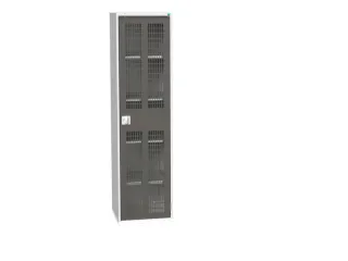 universele kast,HxBxD 2000x525x550mm,4xStalen bodem,draaigrendelslot - 1
