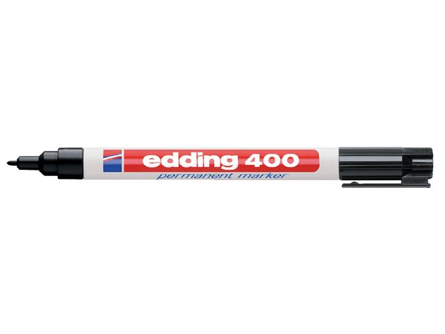 Viltstift edding 400 rond zwart 1mm