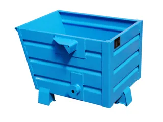 Kiepbak Hxbxd 600x600x800mm 0.30m³ 50kg Draagverm. 500kg Ral5012 - 1