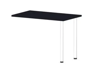 aanbouwtafel,i.h.v.,HxBxD 720-840x1000x600mm,CC-zwart - 1