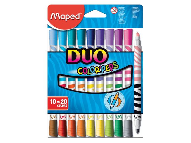 Maped Feutre Color'Peps 12 feutres en étui cartonné