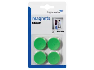 Magneet Legamaster 30mm 850gr groen 4 stuks - 1