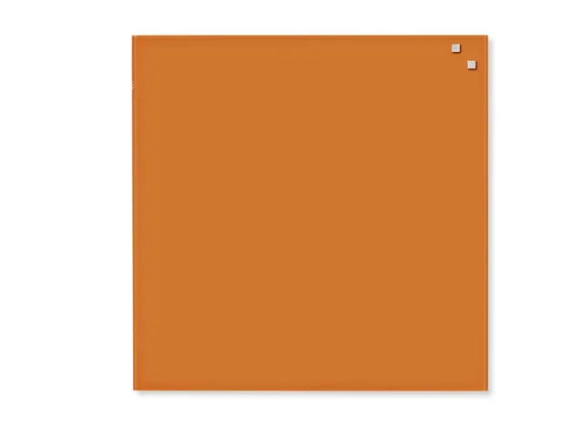 Glasmagneetbord Naga 45x45cm oranje