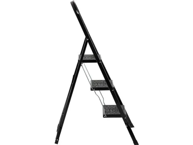 trapladder Color Step, 3 treden, zwart