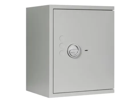 kluis,veiligheidsniveau 1,HxBxD 605x500x420mm,2niveaus,romp RAL7035