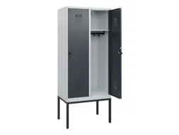 schoollocker,HxBxD 1950x800x500mm,2vak,vak B 400mm,draaigrendel