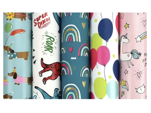 Inpakpapier Colorful kids 200x70cm