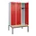 locker met bank,HxBxD 2120x1200x815mm,3vak,vak B 400mm,cilinderslot
