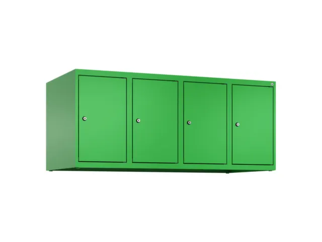 opzetkast,v. locker,4vak.,vak B 300mm,HxBxD 500x1200x500mm
