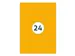 Etiket 70x37mm Fluor Oranje 100 Vel