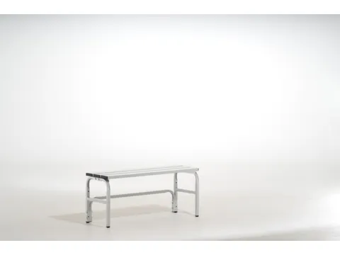 omkleedbank,HxLxD 450x1015x350mm,alu. lijsten,frame staal RAL7035