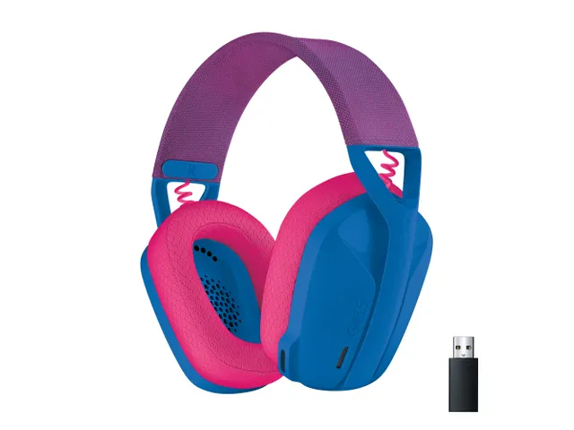 Logitech G G435 Headset Draadloos Hoofdband Gamen Bluetooth Blauw