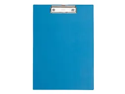Klembordmap MAUL A4 staand met penlus PVC neon lichtblauw