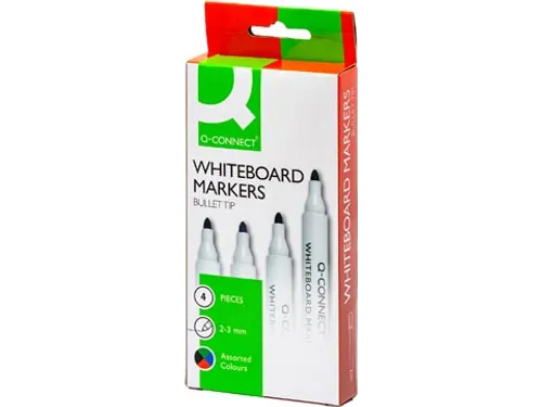 Whiteboardmarker, In Geassorteerde Kleuren, Doosje Van 4 Stuks