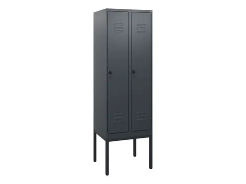 locker,HxBxD 1950x600x500mm,2vak,vak B 300mm,draaigrendel