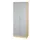 kantoorkast,HxBxD 2004x800x420mm,4xhouten vloer,golfgreep