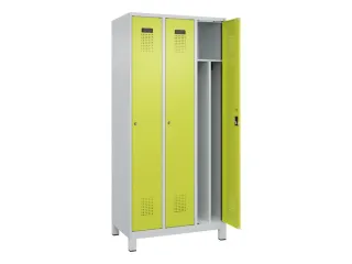 locker voor scheiding van kleding,HxBxD 1950x900x500mm,3vak - 1