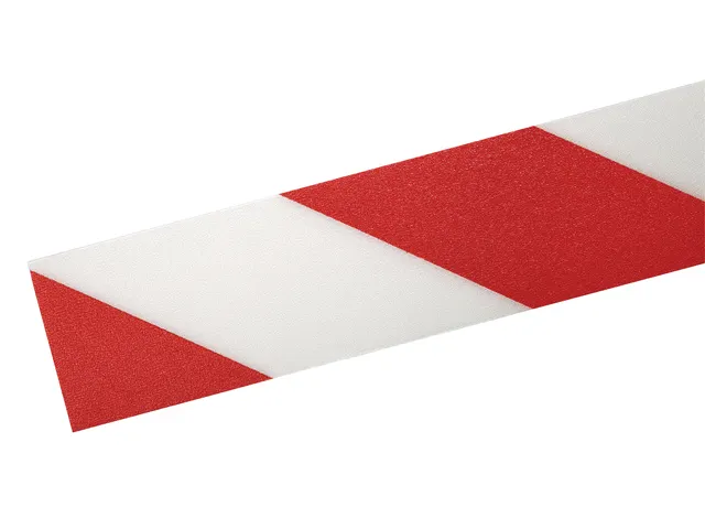 Vloermarkeringstape DURALINE 50mmx30m rood-wit