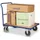 Platformwagen 500kg Laadvlak 1230x800mm 1 Duwbeugel Ral 5010