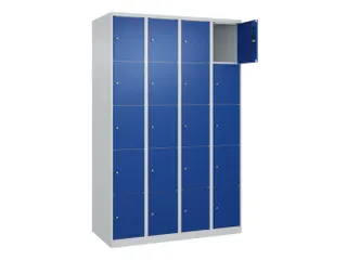 lockerkast,HxBxD 1850x1200x500mm,4x5vakken,vak B 300mm,cil.-slot - 1
