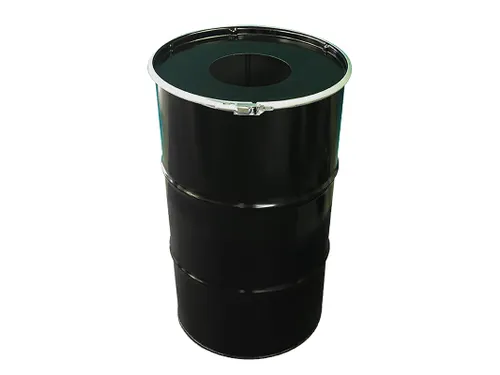 Afvalbak Binbin Met Inwerpopening 120 Liter Zwart