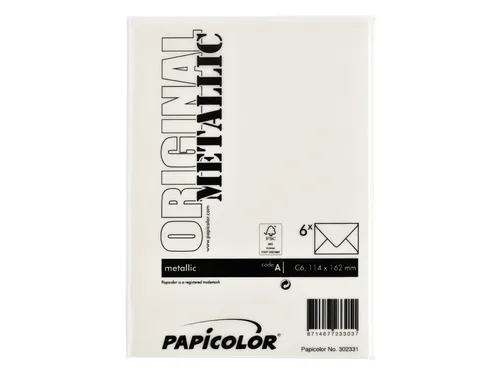 Envelop Papicolor C6 114x162mm Ivoor Gegomd