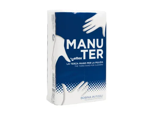 Poetspapier Celtex Manuter 2-laags wit 250 vel doos a 16 pak