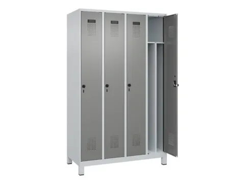 locker voor scheiding van kleding,HxBxD 1950x1200x500mm,4vak