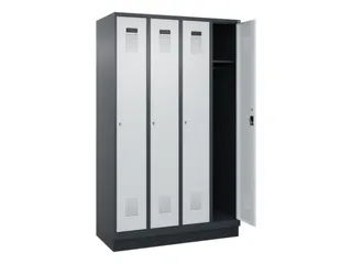 locker,HxBxD 1950x1200x500mm,4vak,vak B 300mm,cil.-slot,sokkel - 2