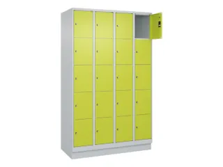 lockerkast,HxBxD 1950x1200x500mm,4x5vakken,vak B 300mm,cil.-slot - 1