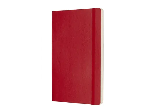 Notitieboek Moleskine large 130x210mm lijn soft cover scarlet red