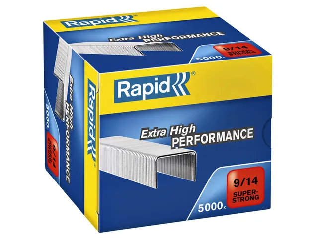 Nieten Rapid 9/14 gegalvaniseerd super strong 5000 stuks