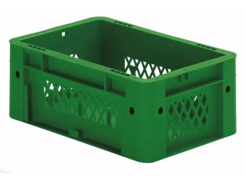 Euronorm Stapelkrat Groen 120x300x200mm 4.1l Bodem Gesl