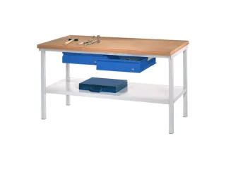 Werkbank 900x1500x700mm 2laden Frame/behuizing Ral7035 Front Ral5010 - 2