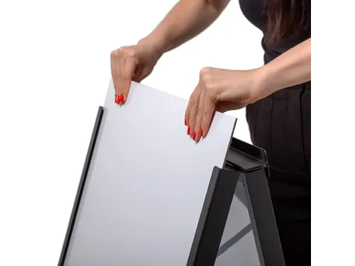 Stoepbord Slide-In A1 zwart