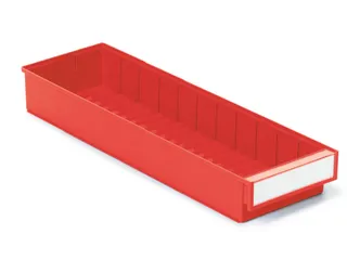 stellingbak,HxBxD 82x186x600mm,PP,rood - 1