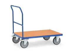 Duwbeugelwagen 2503 600kg 1200x800mm Houten Plaat Ral5007