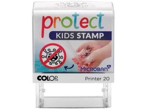 printer 20 Microban, Protect kids stamp