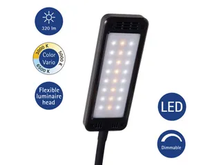 Bureaulamp MAUL Pearly LED voet dimbaar colour vario zwart - 4